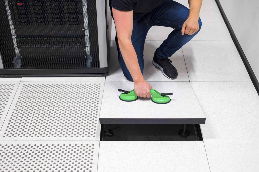 computer floor tile